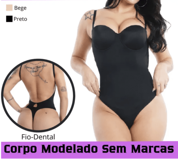 Body Modelador Fio Com Bojo - Image 5