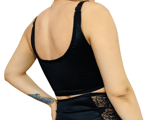 Cropped Sutiã Com Bojo e Renda - Imagem 3